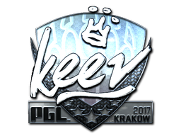 Наклейка | keev (металлическая) | Краков 2017