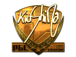 Наклейка | kioShiMa (золотая) | Краков 2017
