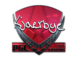 Наклейка | Kjaerbye (металлическая) | Краков 2017