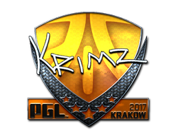 Наклейка | KRIMZ (металлическая) | Краков 2017
