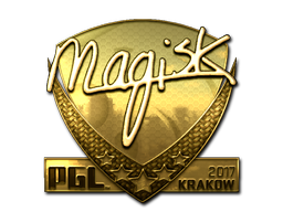 Наклейка | Magisk (золотая) | Краков 2017