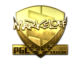 Наклейка | markeloff (золотая) | Краков 2017