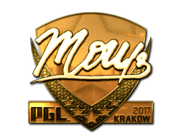 Наклейка | mou (золотая) | Краков 2017