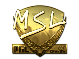 Наклейка | MSL (золотая) | Краков 2017
