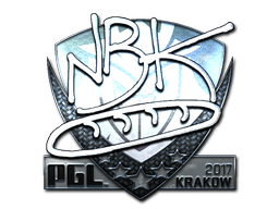 Наклейка | NBK- (металлическая) | Краков 2017