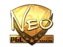 Наклейка | NEO (золотая) | Краков 2017
