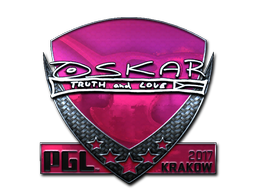 Наклейка | oskar (металлическая) | Краков 2017
