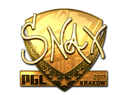 Наклейка | Snax (золотая) | Краков 2017