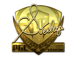 Наклейка | steel (золотая) | Краков 2017