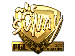Наклейка | suNny (золотая) | Краков 2017