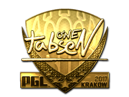 Наклейка | tabseN (золотая) | Краков 2017