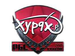 Наклейка | Xyp9x (металлическая) | Краков 2017