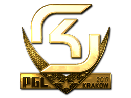 Наклейка | SK Gaming (золотая) | Краков 2017