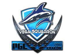 Наклейка | Vega Squadron (металлическая) | Краков 2017