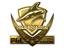Наклейка | Vega Squadron (золотая) | Краков 2017