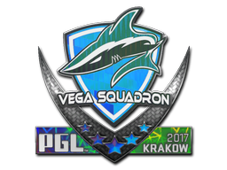 Наклейка | Vega Squadron (голографическая) | Краков 2017