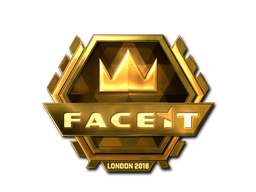 Наклейка | FACEIT (золотая) | Лондон 2018
