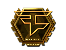 Наклейка | FaZe Clan (золотая) | Лондон 2018