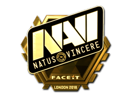 Наклейка | Natus Vincere (золотая) | Лондон 2018