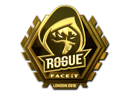 Наклейка | Rogue (золотая) | Лондон 2018