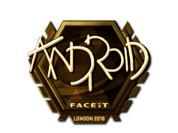 Наклейка | ANDROID (золотая) | Лондон 2018