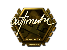 Наклейка | autimatic (золотая) | Лондон 2018