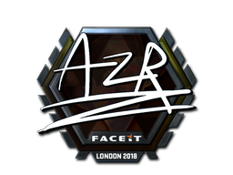 Наклейка | AZR (металлическая) | Лондон 2018