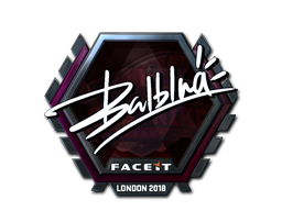 Наклейка | balblna (металлическая) | Лондон 2018