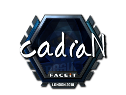 Наклейка | cadiaN (металлическая) | Лондон 2018