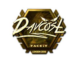 Наклейка | DavCost (золотая) | Лондон 2018