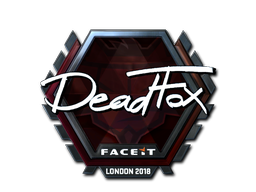 Наклейка | DeadFox (металлическая) | Лондон 2018