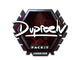 Наклейка | dupreeh (металлическая) | Лондон 2018