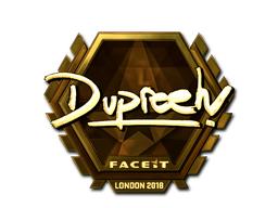 Наклейка | dupreeh (золотая) | Лондон 2018