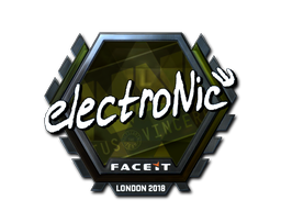 Наклейка | electronic (металлическая) | Лондон 2018