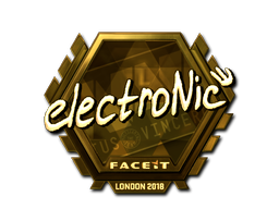 印花 | electronic（金色）| 2018年伦敦锦标赛