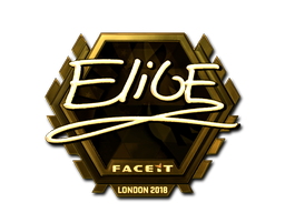 Наклейка | EliGE (золотая) | Лондон 2018