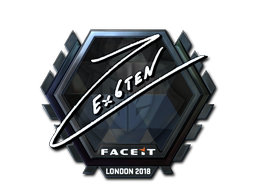 Наклейка | Ex6TenZ (металлическая) | Лондон 2018