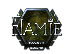 Наклейка | flamie (металлическая) | Лондон 2018