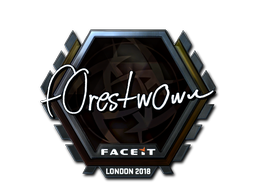 Наклейка | f0rest (металлическая) | Лондон 2018