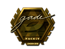 Наклейка | gade (золотая) | Лондон 2018