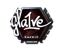 Наклейка | gla1ve (металлическая) | Лондон 2018