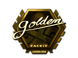 Наклейка | Golden (золотая) | Лондон 2018