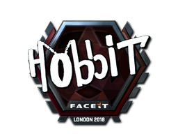 Наклейка | Hobbit (металлическая) | Лондон 2018
