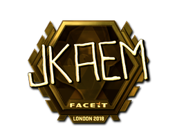 Наклейка | jkaem (золотая) | Лондон 2018