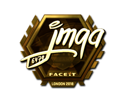 Наклейка | jmqa (золотая) | Лондон 2018