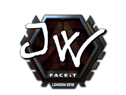 Наклейка | JW (металлическая) | Лондон 2018
