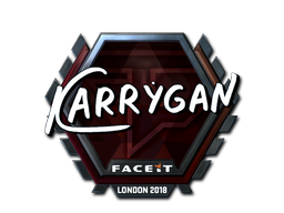 Наклейка | karrigan (металлическая) | Лондон 2018