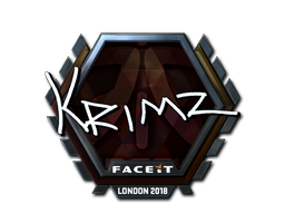 Наклейка | KRIMZ (металлическая) | Лондон 2018