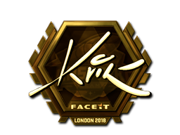 Наклейка | Kvik (золотая) | Лондон 2018