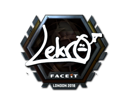 Наклейка | Lekr0 (металлическая) | Лондон 2018